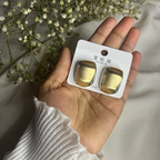 GOLDEN CUBE STUDS
